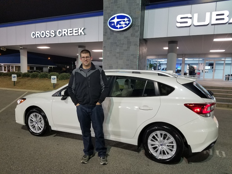 David and his wife Anna (not pictured) own another Subaru and were looking for a second when they saw the new 2017 Impreza and decided that was their second Subaru!.jpg