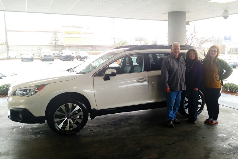 Steve and Lisa Carazo. Previously only purchased Hondas, but now they are in love with their first Subaru!.jpg