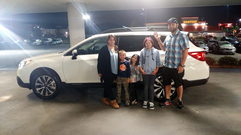 The Mackey family from Fuquay-Varina with their new 2017 Outback.jpg
