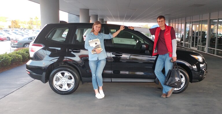 Mr & Mrs Gneushev with their new 2017 Forester.jpg