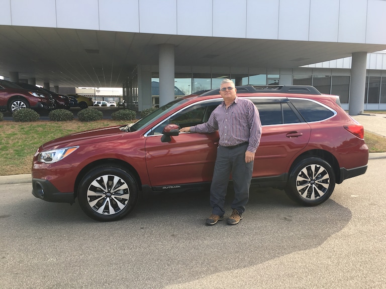Marvin with his new 2017 Outback 2.5i Limited.JPG