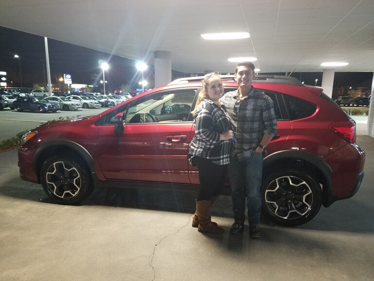 Mr. & Mrs. Ersando, first time parents with a young 10month old, decided on the safety of the Crosstrek. #FirstSubaru.jpg