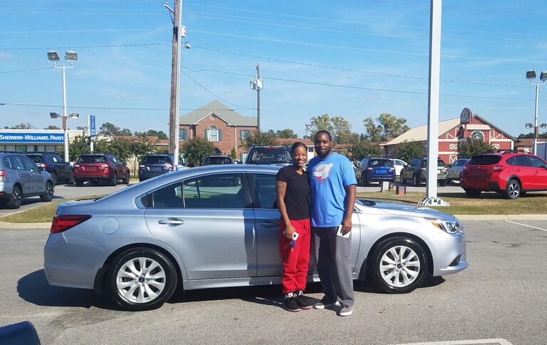 Alice & Briant Higgings with their 2017 Subaru Legacy.jpg