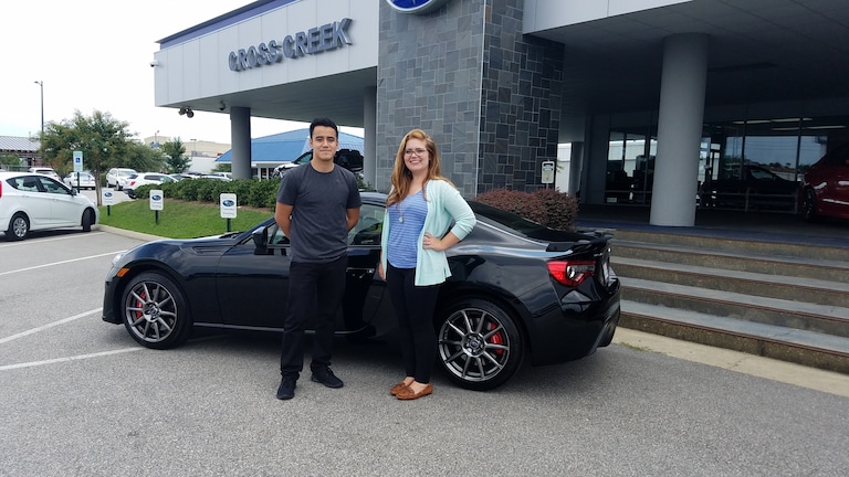Jesus Serrano with his new 2017 Subaru BRZ.jpg