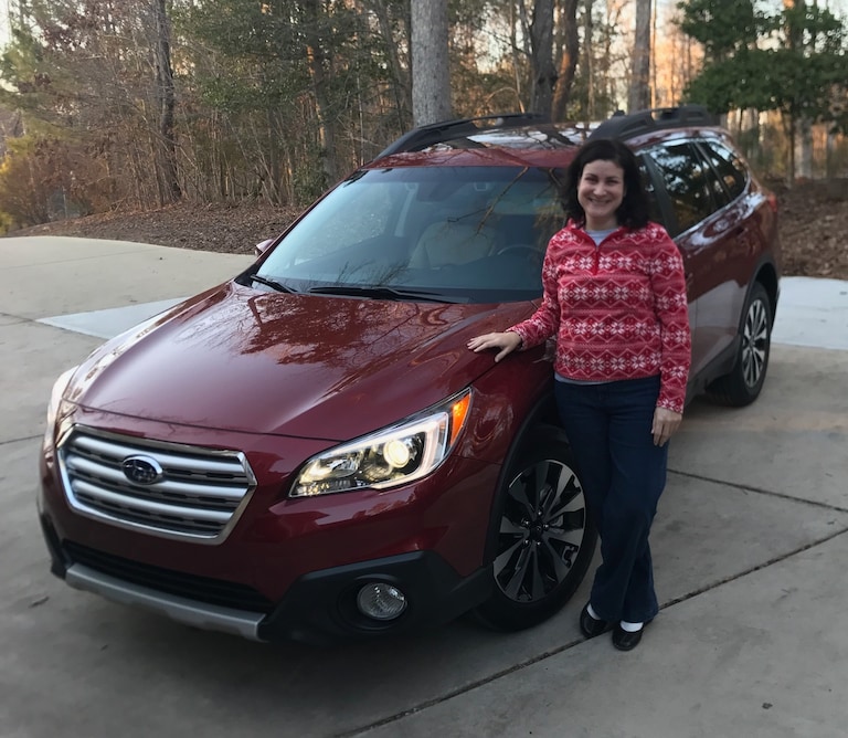 Lara Heberlein with First Subaru - 2017 Outback.JPG
