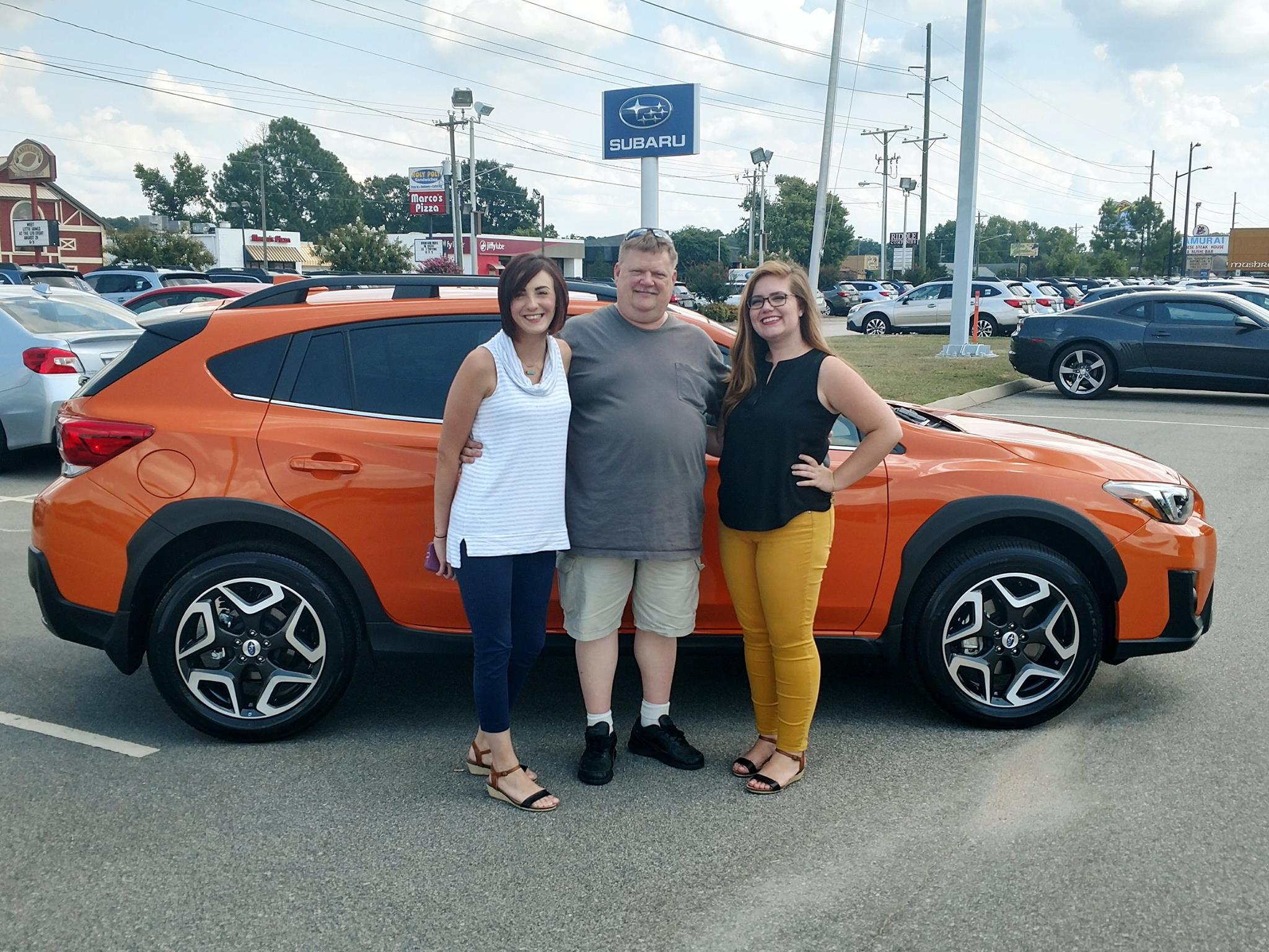 John Reagan with his 2nd Crosstrek, Emily & Kelly.jpg