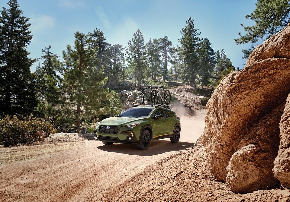 2024 Subaru Crosstrek carrying bikes