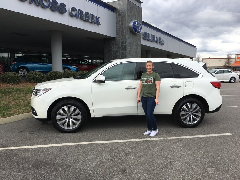 Anne Baker with her 2015 Acura MDX from the #crosscreekpreowneds section!.JPG