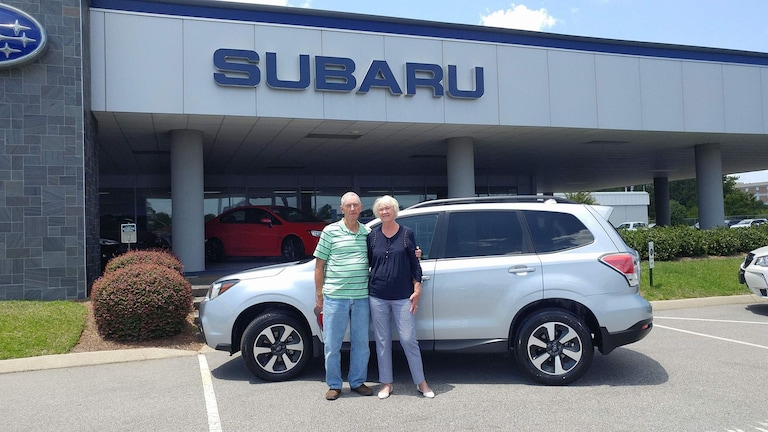 Mr & Mrs Hinson with their new 2017 Forester.jpg