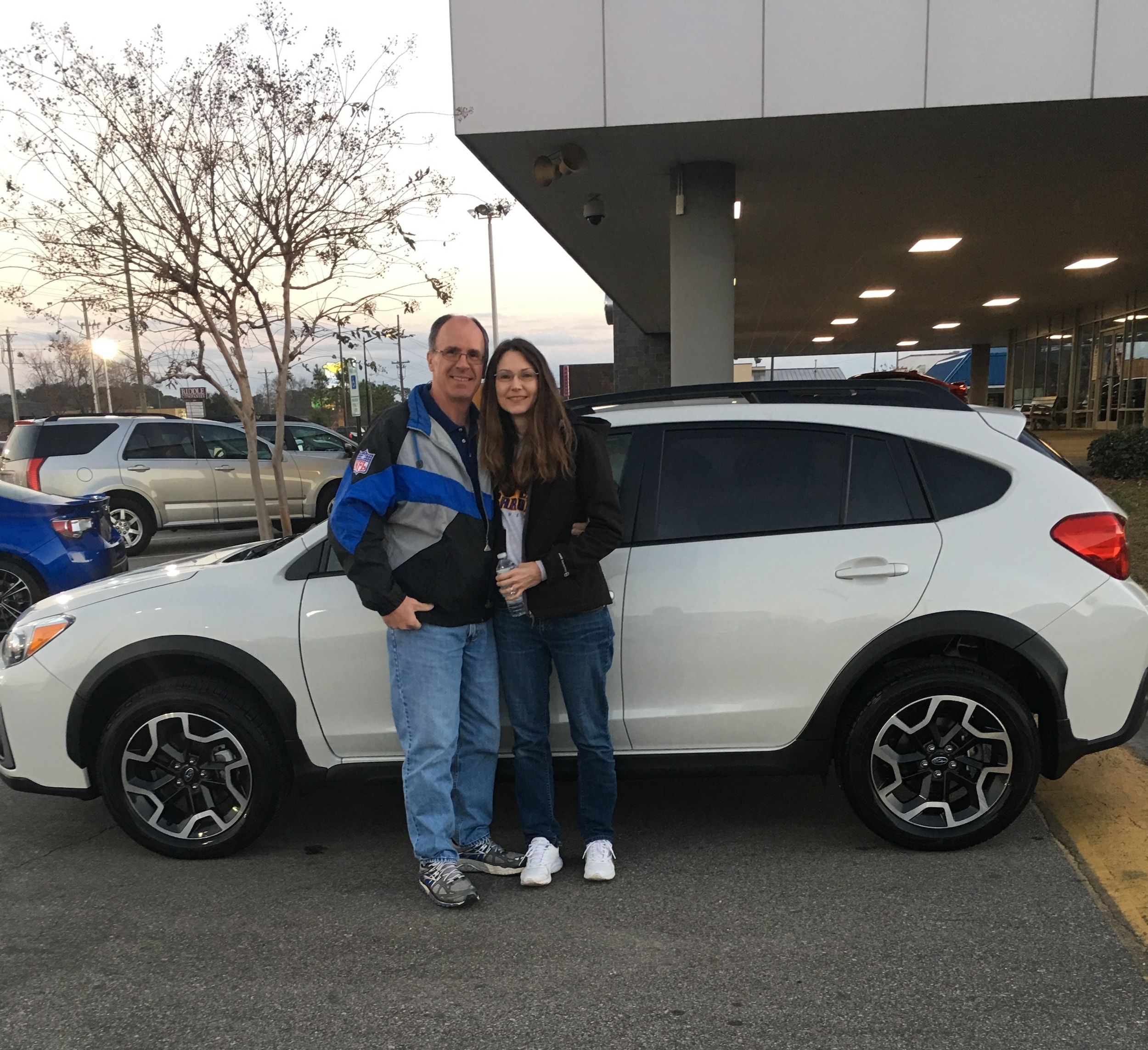 Mr & Mrs Allen with their new Subaru (and the first one they've ever purchased!) - a 2016 Crosstrek.JPG