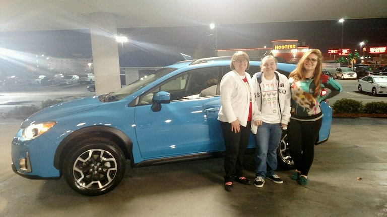Lisa and Alora Popish with Senior Sales Advisor Emily Bracey. This is Alora's first car (which she will get to drive after she completes her last 59 driving hours!).jpg