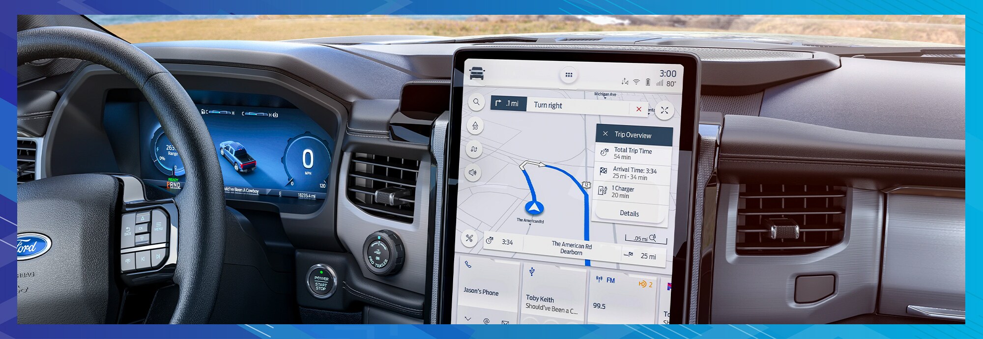 2022 Ford F-150 Lightning interior