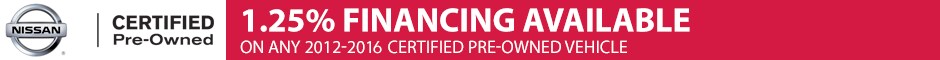 Crown Nissan of Greenville Certified Pre Owned APR Special