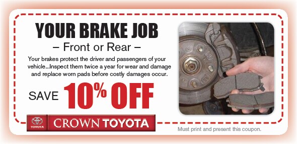 Brake Pad Service Special. If no image displays, this offer has ended. Brake Pad Service Coupon, Decatur, IL. If no image displays, this offer has ended.