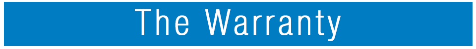The Warranty The Warranty