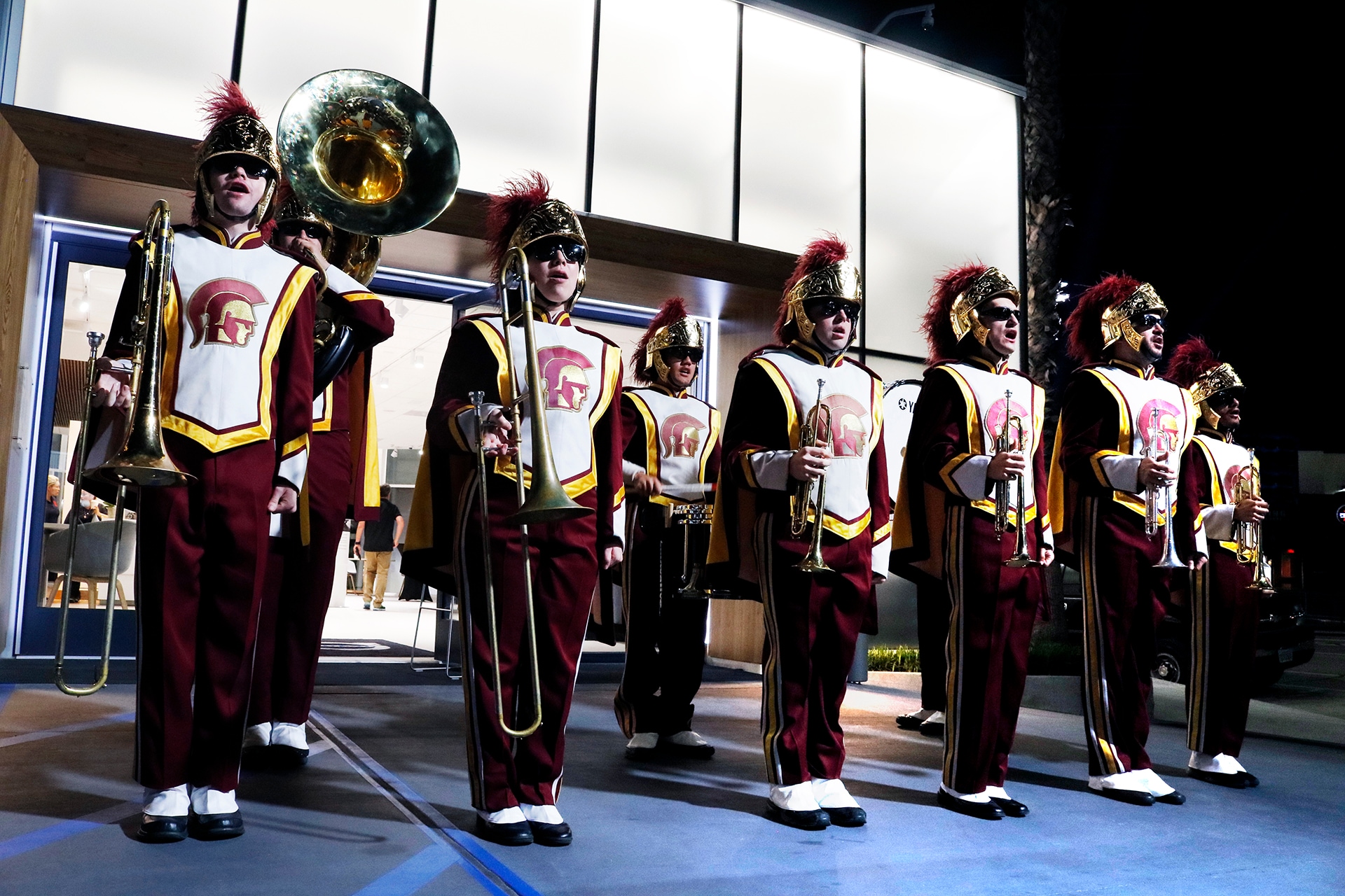 Culver City Volvo Cars Grand Opening USC Marching Band.jpg USC Marching Band at Culver City Volvo Cars - Go Trojans