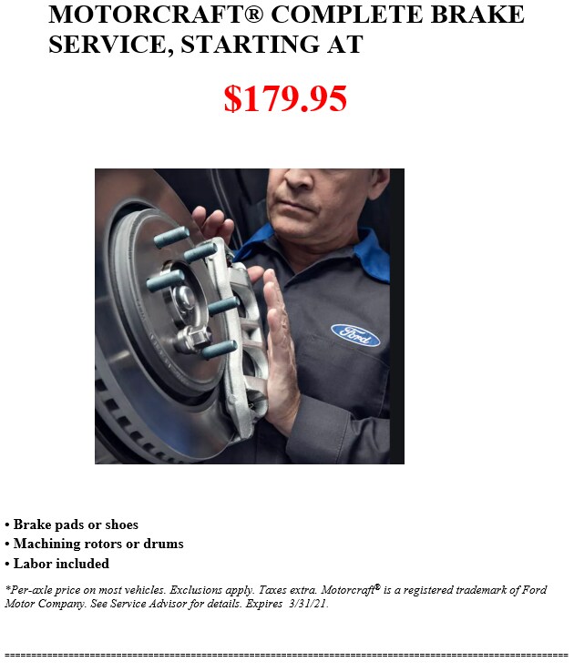 Cutter Ford Online Specials Motorcraft Complete Brake Service.png