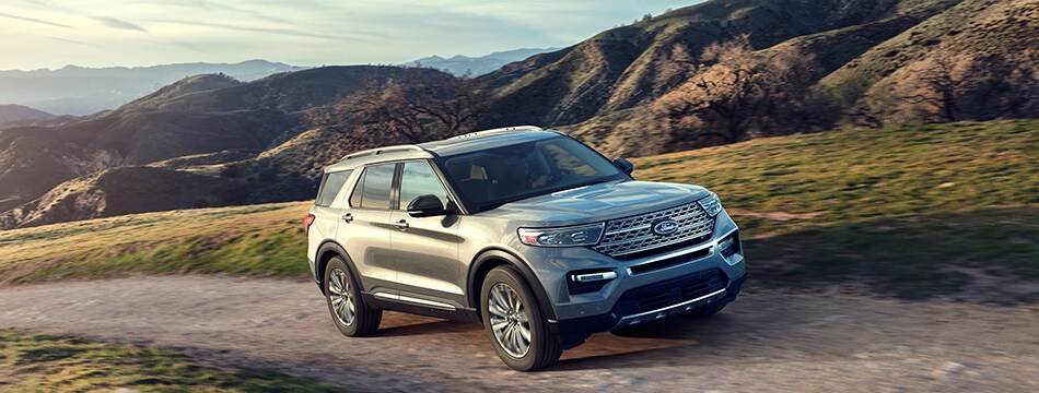 2020 Ford Explorer in the hills