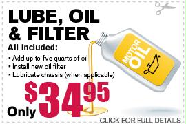 Lube, Oil & Filter