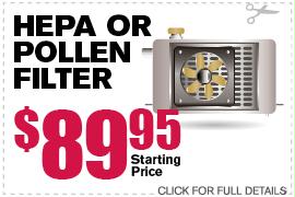 Hepa or Pollen Filter