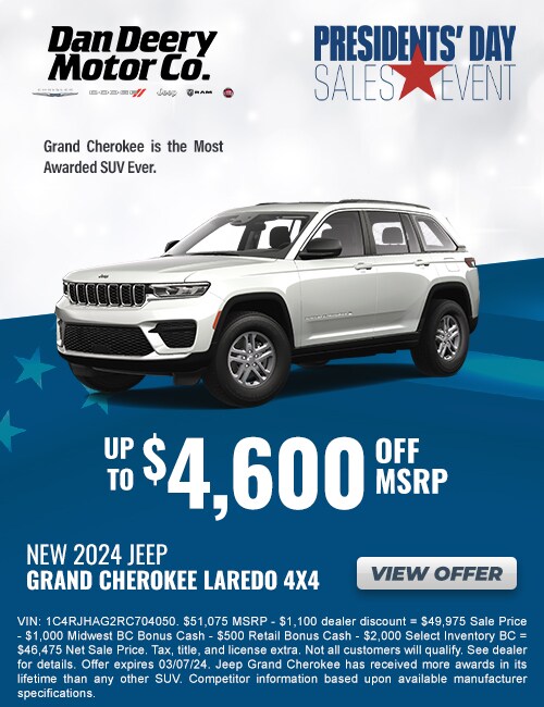 New Vehicle Specials Dan Deery Motor Company