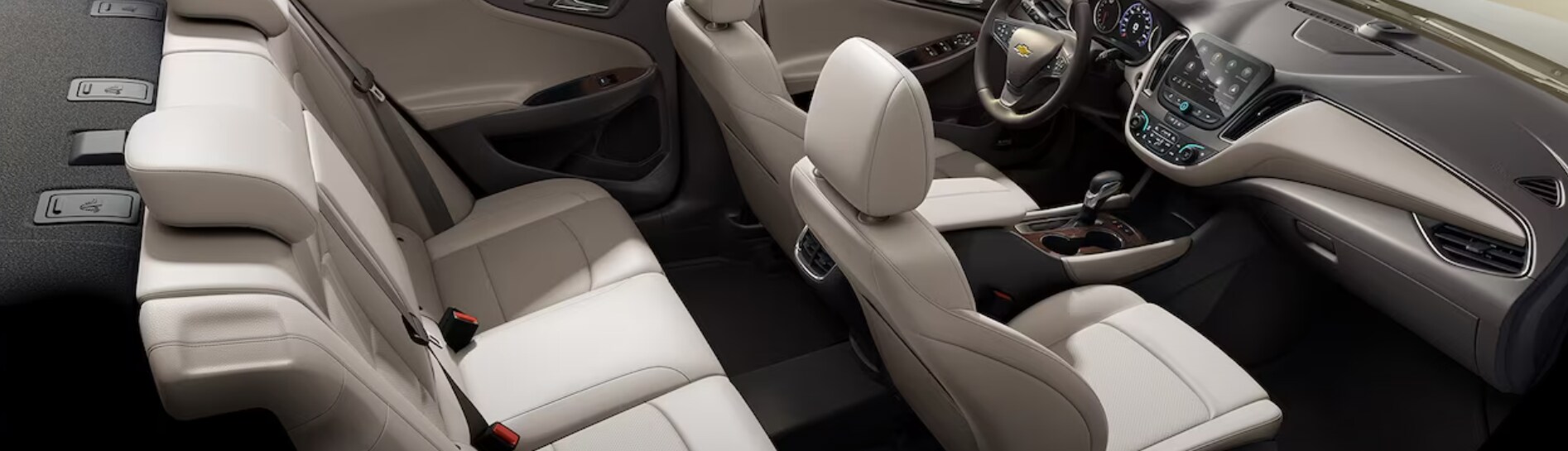 2023-chevy-malibu-4.PNG A view of the cabin and seating in a 2023 Chevy Malibu