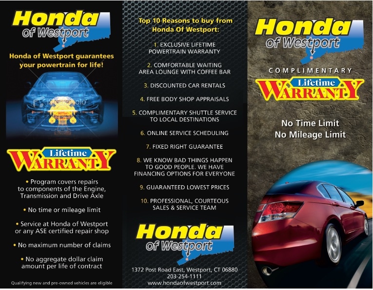Honda of westport lifetime warranty review #3