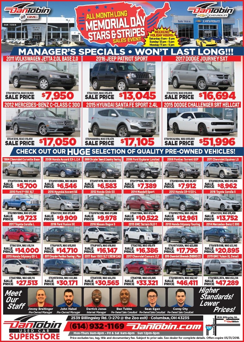 Memorial Day Savings
