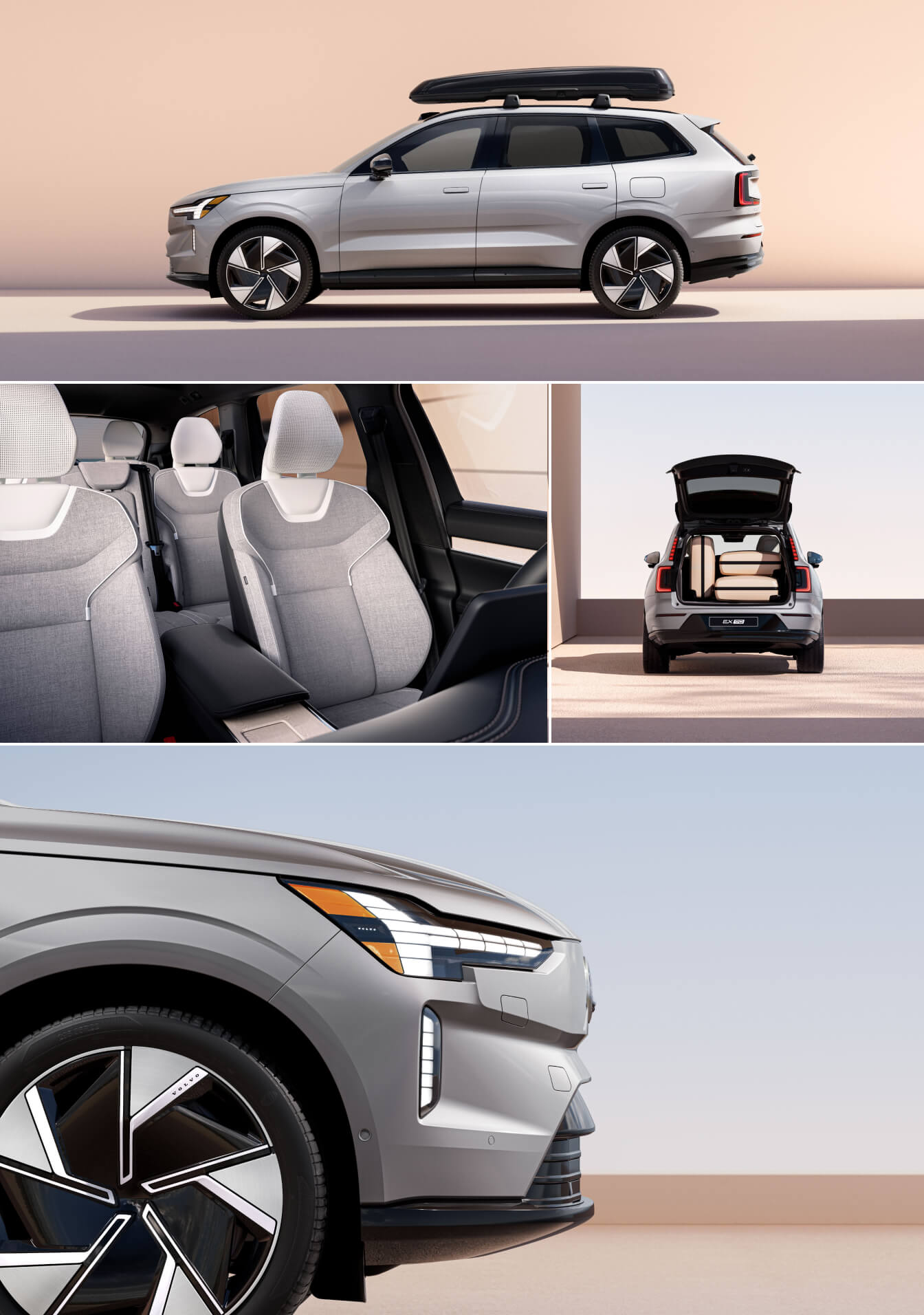 Volvo EX90 Exterior Design, Colors, Dimensions, and Cargo Space