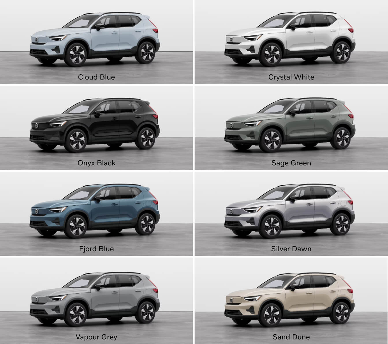 Volvo EX40 Colors & Exterior Design