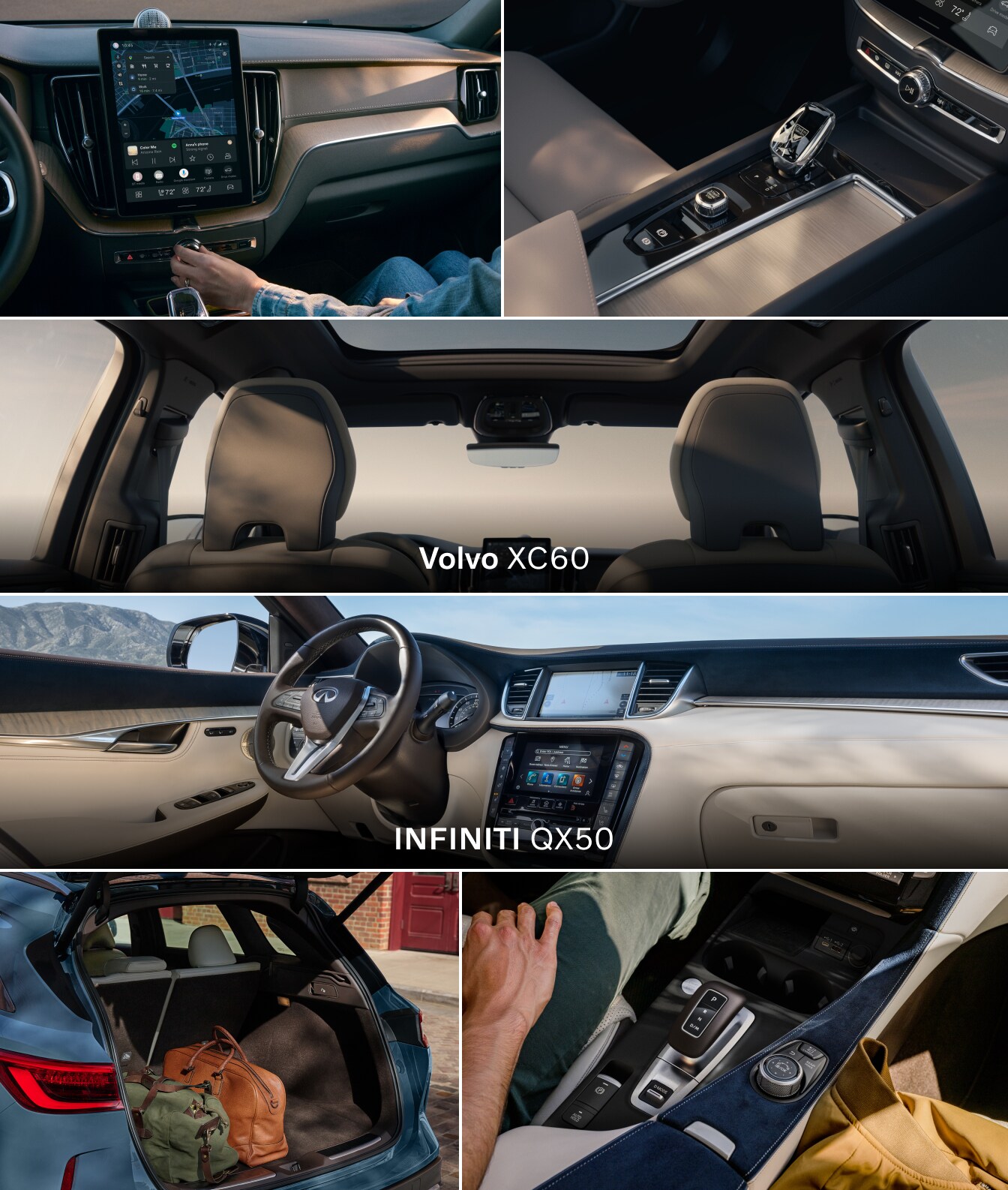 INFINITI QX50 vs. Volvo XC60 Features