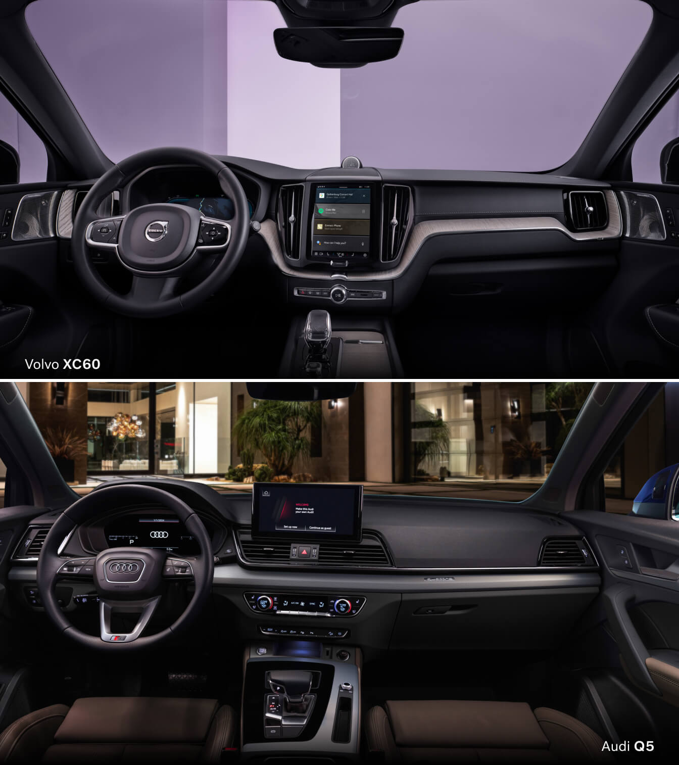2025 Volvo XC60 vs. Audi Q5 Interior Benefits