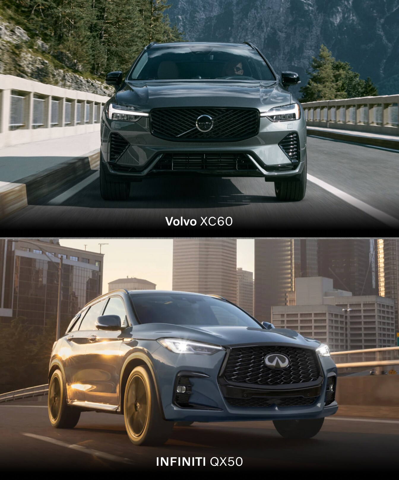 2025 INFINITI QX50 vs. 2026 Volvo XC60 Engine Specs