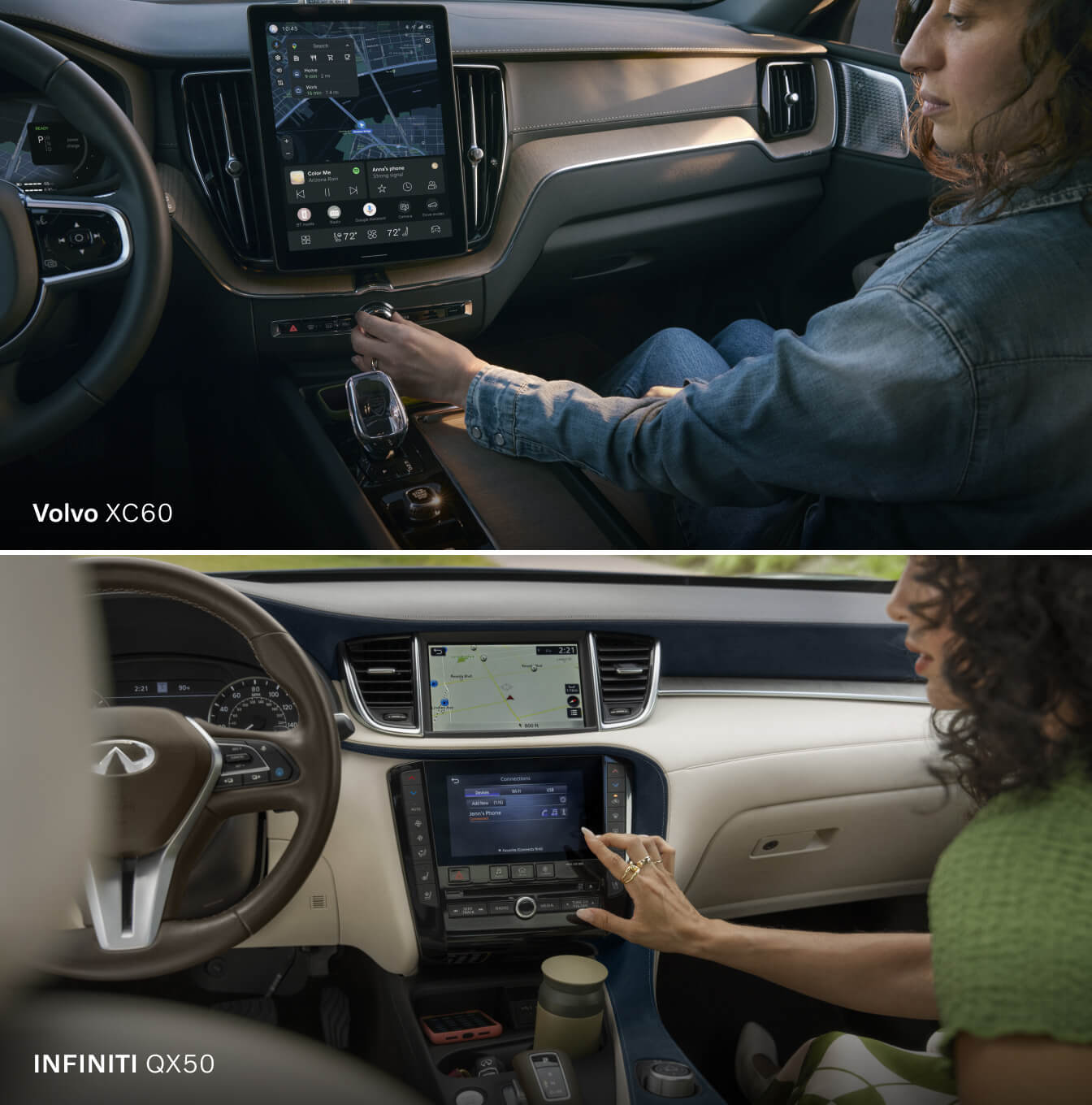 INFINITI QX50 vs. Volvo XC60 Interior & Features