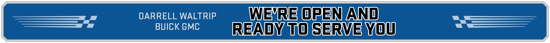 We're Open