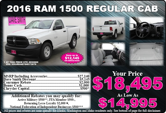 Chrysler, Dodge, Jeep, & Ram Special Offers | Dave Smith ...