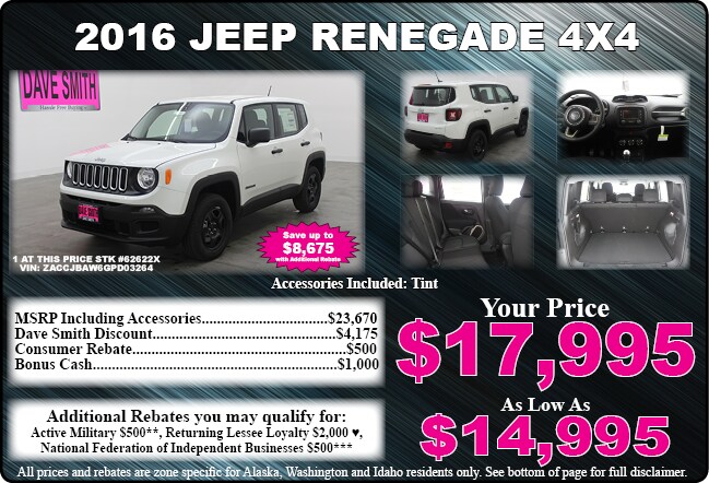 Chrysler Dodge Jeep Amp Ram Special Offers Dave Smith