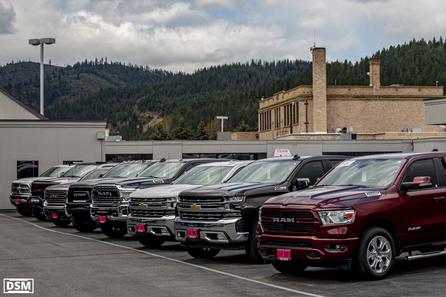 Dave Smith Overhead Drone shot of vehicle selection