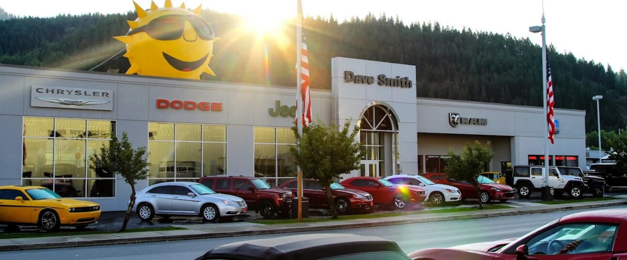 The Dave Smith Motors airport shuttle van