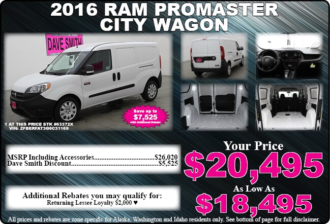 Chrysler Dodge Jeep Amp Ram Special Offers Dave Smith