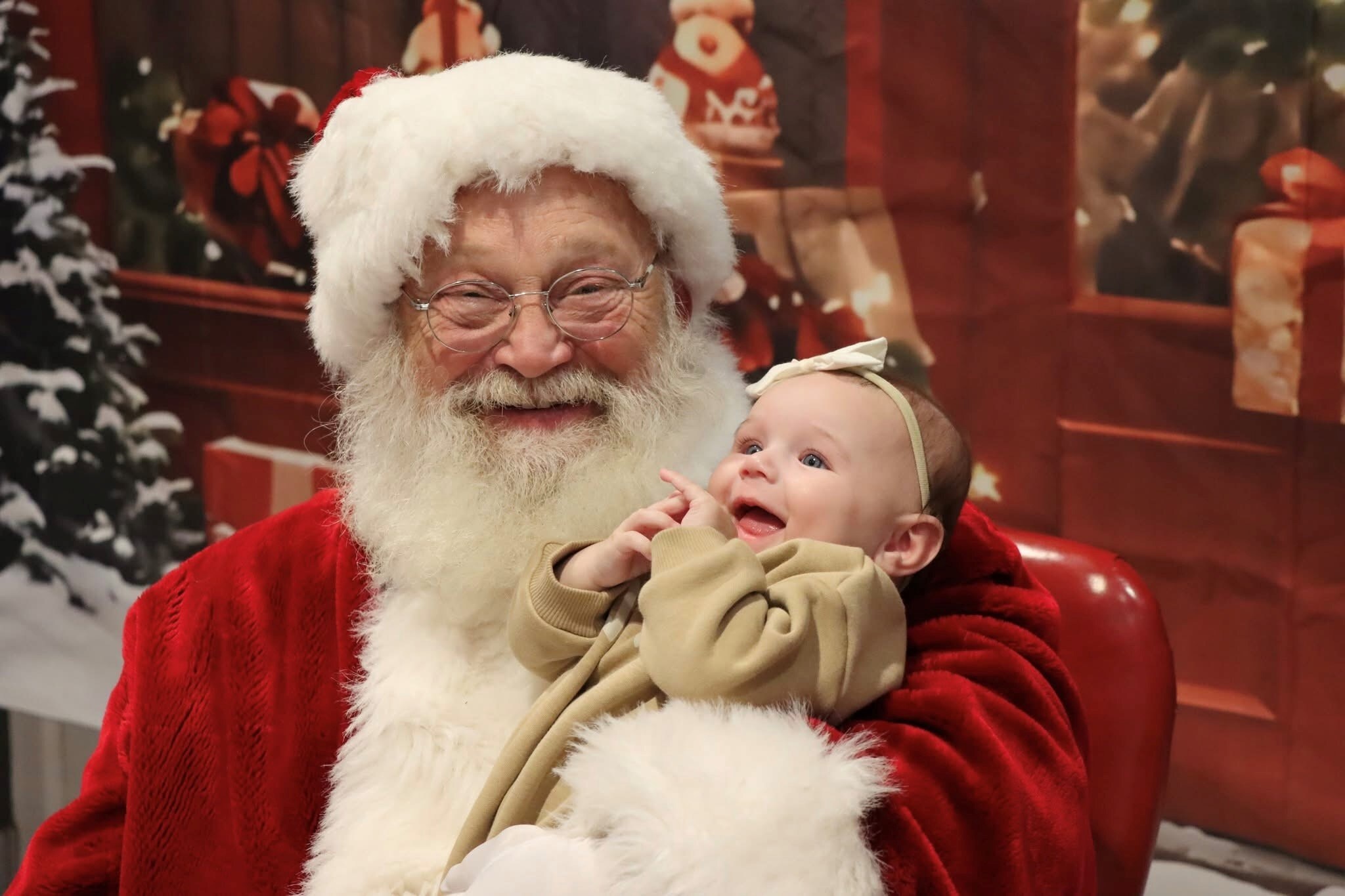 Santa with baby