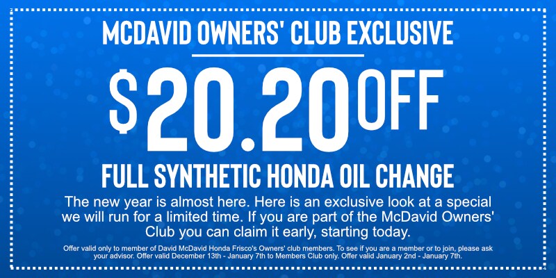 Members Only Oil Change