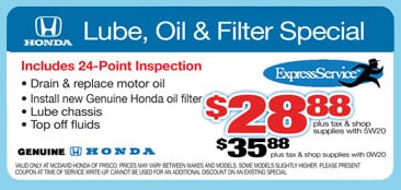 Honda express service oil change buerkle #7