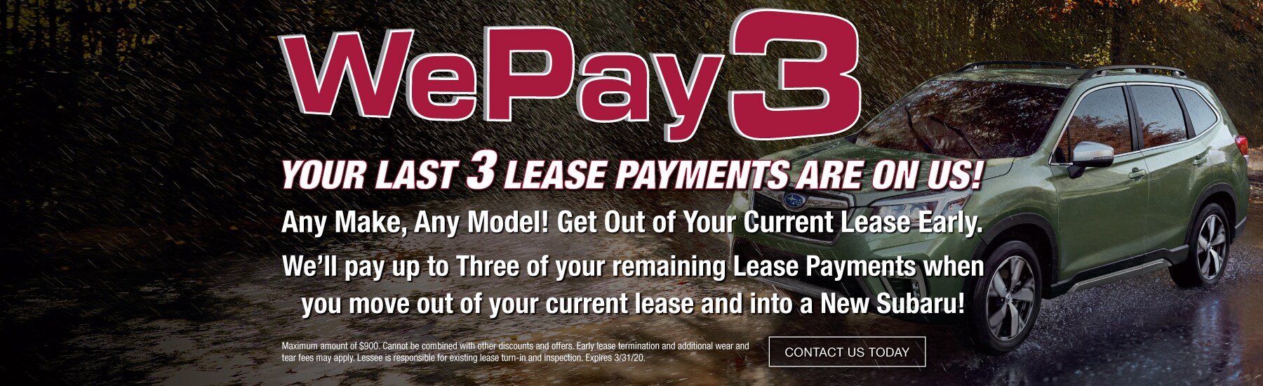 We Pay 3 Lease Payments