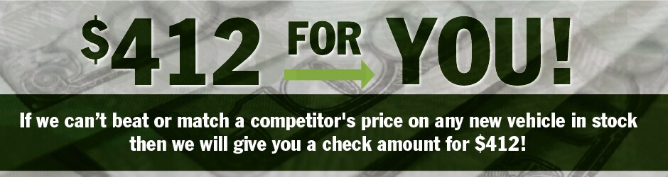 We have $412 For You!