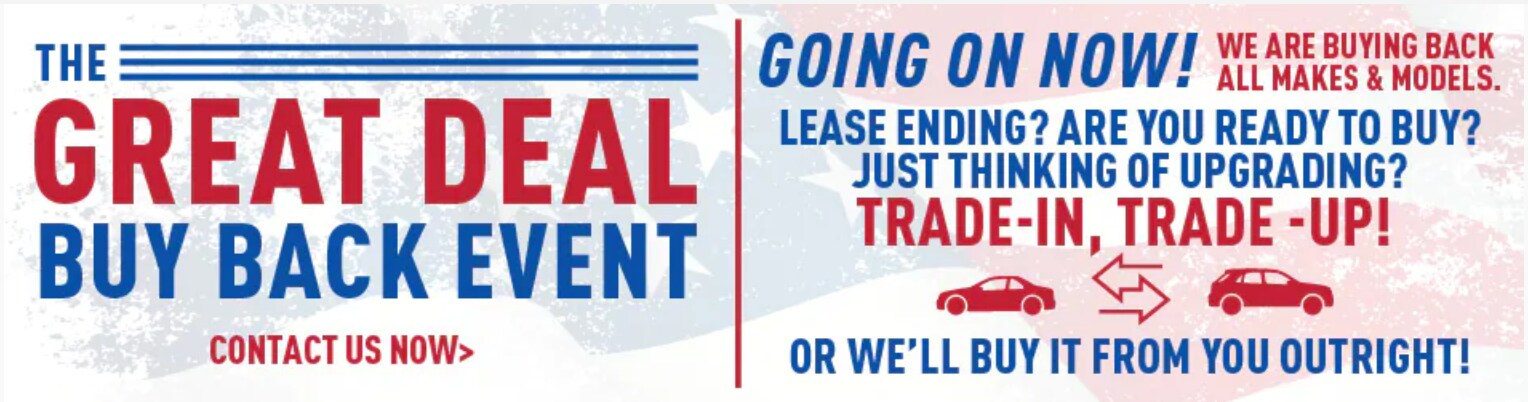 Great Deal Buy Back Event Going on Now