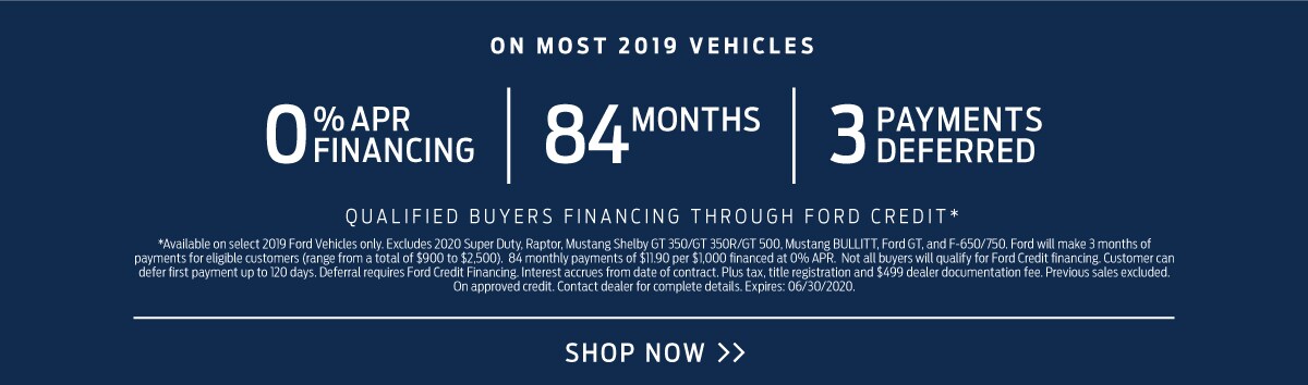 Financing on 2019 Vehicles