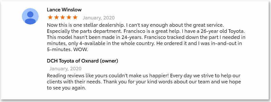 Customer Testimonials