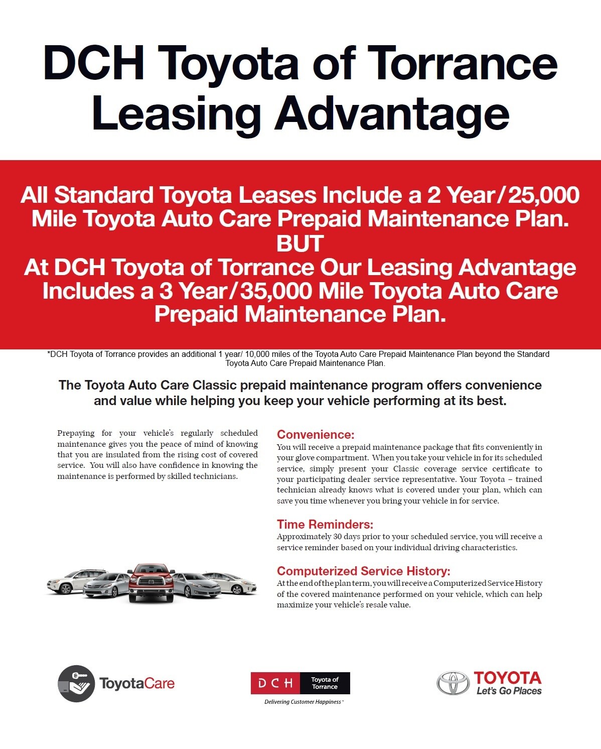 Toyota Lease Advantage DCH Toyota of Torrance serving Los Angeles