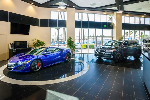 DCH Tustin Acura Showroom NSX